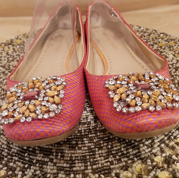 Adrienne Vittadini JEWELED FLATS 8 - Picture 6 of 7